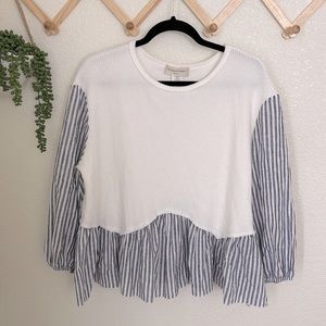 Saints & Hearts striped sweater blouse